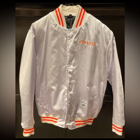 Hennessy Other - Hennessy White Jacket with Orange Accents.
